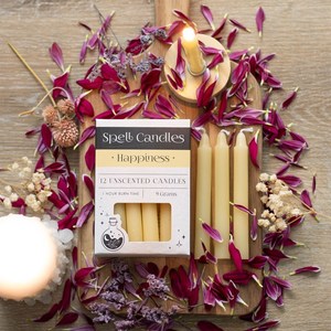Candles Accessories: HAPPINESS SPELL CANDLES