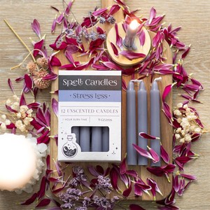 Candles Accessories: STRESS LESS SPELL CANDLES