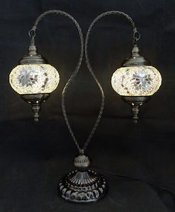 Turkish Lamps: Turkish Mosaic Lamp Double