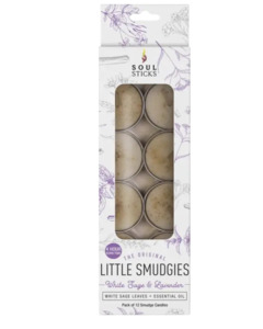 Smudge Sage Palo Santo: White Sage & Lavender - Little Smudgies Teelight Candles