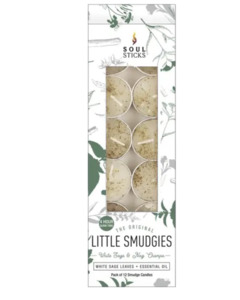 Smudge Sage Palo Santo: White Sage & Nag Champa - Little Smudgies Teelight Candles