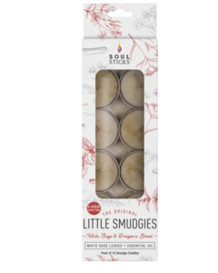 Smudge Sage Palo Santo: White Sage & Dragon's Blood - Little Smudgies Teelight Candles
