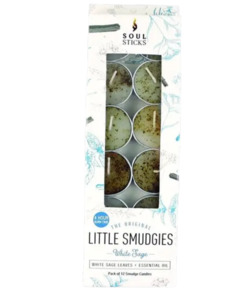 Smudge Sage Palo Santo: White Sage - Little Smudgies Teelight Candles