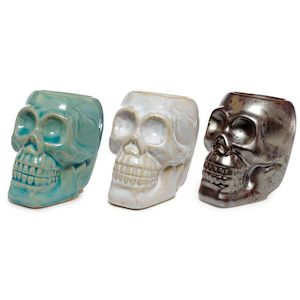 Oil Burners: Ceramic Skull Oil Burner