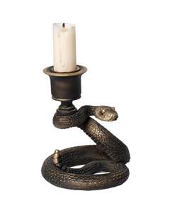 Dogs: Alchemy Rattle Snake Candle Stick: Black