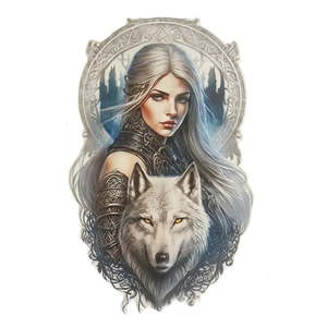 Dogs: Wolf & Girl Sign