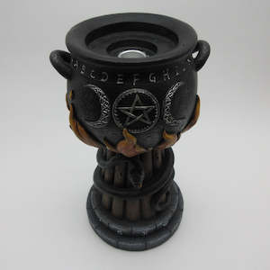 Cauldron Triple Moon Tealight Holder