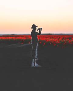 Anzac Day: Soldier Bugler Small Corten Steel Garden Art
