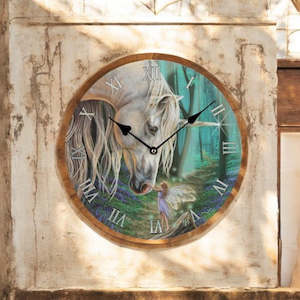 Clocks: Fairy Whispers Unicorn Clock