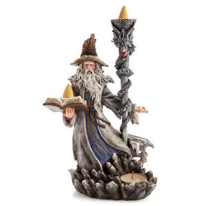 Back Flow Incense Burners: Wizard Backflow Incense Burner & Tealight Holder