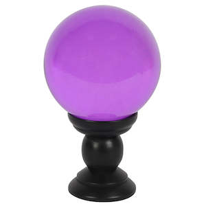 Sale: Purple Large Crystal Ball on Wooden Stand 130mm