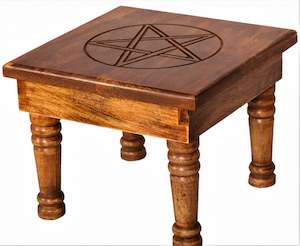 Altar Table Pentacle Light mango wood