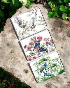 Cork Placemats Native Twin Birds