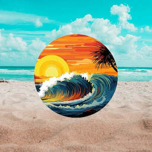 Sunset Waves Coaster Set