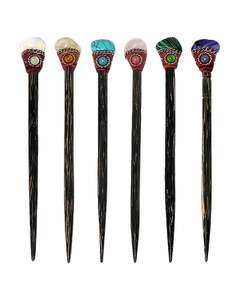 New: Natural Stone Wooden Hair Stick