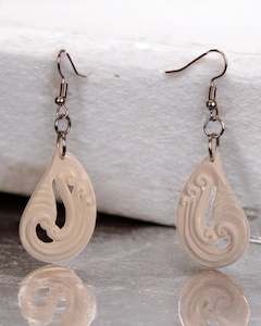 Bone Earrings: Koru Harmony Earring