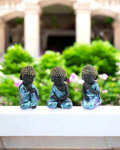 Incense Burners: Rulai Buddha Blue