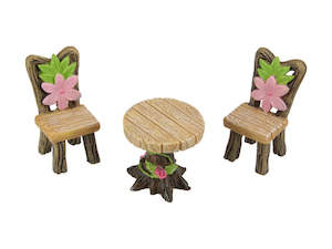 Fairy Gardens: Fairy Garden Table & Chairs