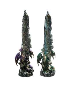 Dragons: Dragon Waterfall Upright Ashcatcher Incense Stick Burner