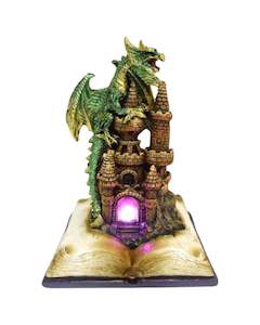 Dark Legends LED Enchanted Fairytale Castle Earth Dragon