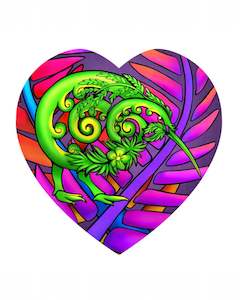 Koru Kiwi Ceramic Heart- Sophie Blokker
