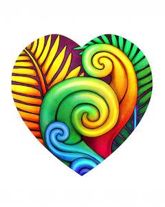 Koru Ceramic Heart- Sophie Blokker