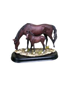 Horse with Foal Dark Brown colour NEW!