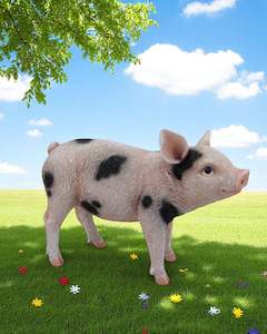 Animals: 20cm Spotted Garden Pig