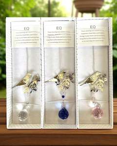Windchimes Mobiles Hanging Ornaments: NZ Native Suncatcher Tui/Pohutakawa