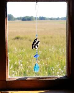 Windchimes Mobiles Hanging Ornaments: Eternity Suncatcher Penguin