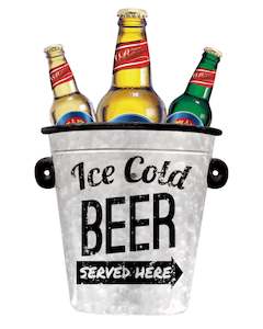 Metal Wall Art Mancave Beer