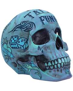 Nemesis Now Tattoo Skull - Fund Box Blue