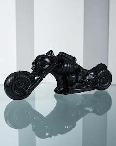 Antique Silver Skull Rider bike