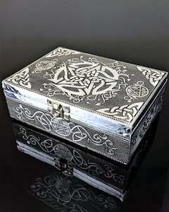 Silver Jewelry Box Celtic Pentagram