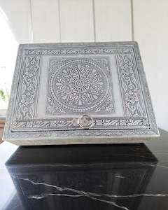 Jewellery Boxes: Silver Jewelry Box Mandala