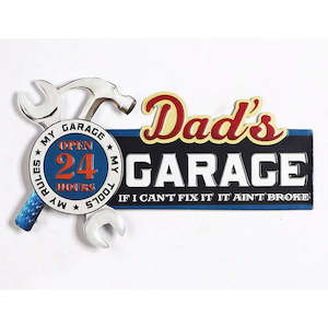 Dads Garage Wall Plaque