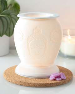 Kings Birthday Clearance: Buddha White Ceramic Electric Oil Burner