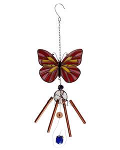 Windchime Suncatcher Butterfly - Orange
