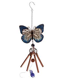 Windchime Suncatcher Butterfly - Blue