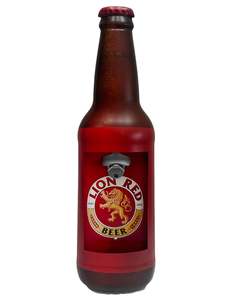 Wall Art: Lion Red Bottle Opener wall mounted