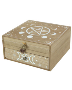 Jewellery Boxes: Square Wiccan Jewellery Box