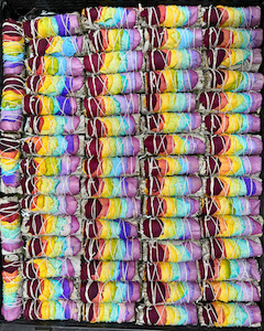 Smudge Sage Palo Santo: Chakra Smudge Stick, 4" White Sage Wand w/Rainbow Rose Petal