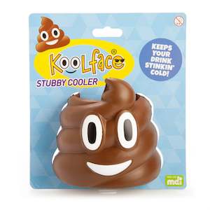 Adults: Koolface Smiling Poo Stubby Cooler