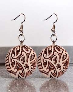 Koru Disc Earring