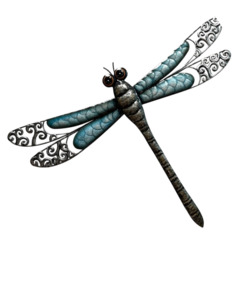 Wall Art: Large Dragonfly Metal Wall Art