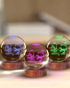 Crystals: Dino Land 3D Crystal Ball Lamp