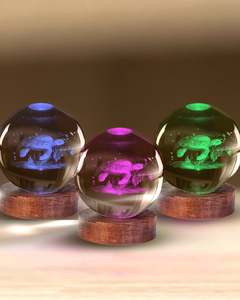 Crystals: Turtle 3D Crystal Ball Lamp