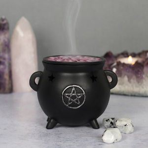 Wicca Pagan: Pentagram Incense Cone Cauldron Burner
