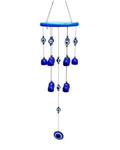 Windchime Evil Eye Blue Bells