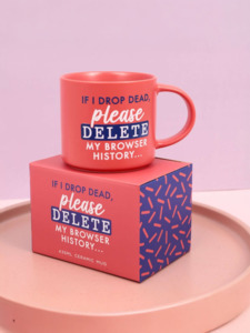 Cups Mugs Teapots: Cheeky Drink Mug - Delete